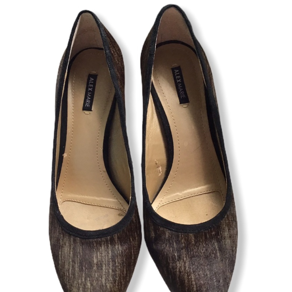 Alex Marie EUC Calf Hair Heels 9M Alex Marie Shoes Dressy - Picture 3 of 7